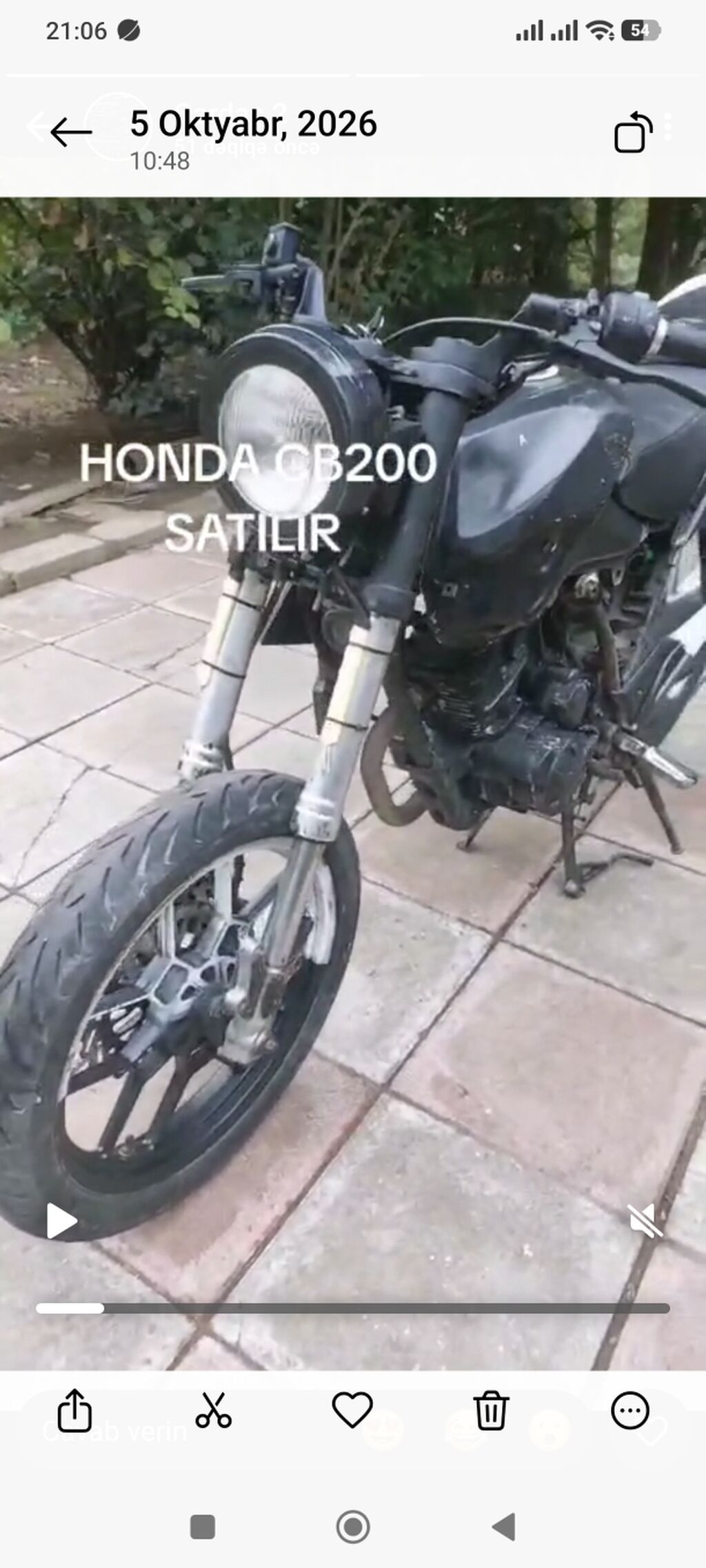 Honda - CB200, 200 sm3 — Motosikletlər, Güzdək (6)