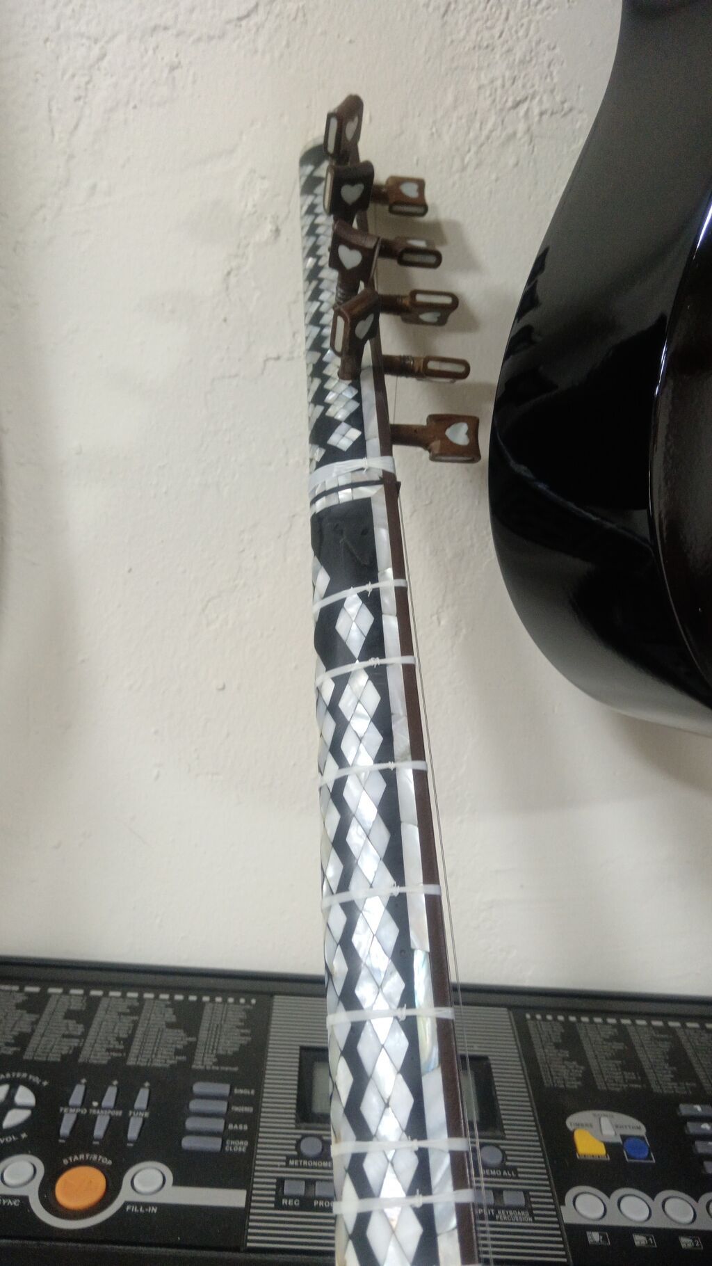 Sədəfli super saz — Gitarlar və digər simli alətlər, Bakı (4)