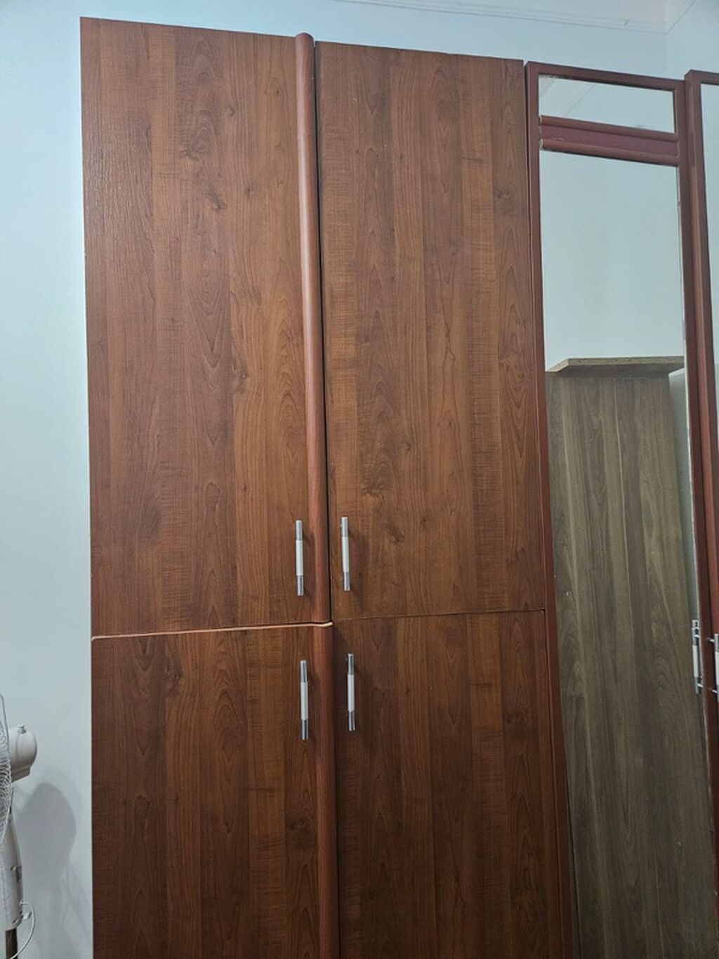 Yataq otağı üçün dolab dəsti - Material: ağac teksturalı laminat — Yataq otağı mobilya dəstləri, Bakı (3)