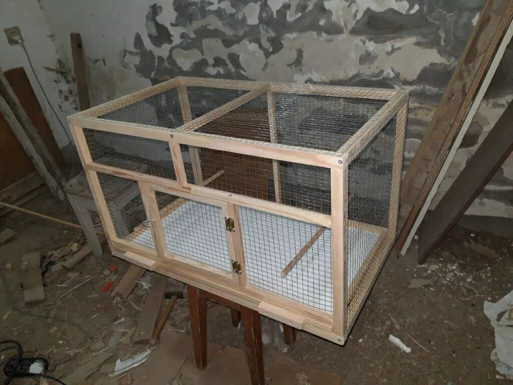 Taxta karkaslı universal qəfəs - Material: möhkəm şam ağacı karkas — Qəfəslər, Bakı (6)