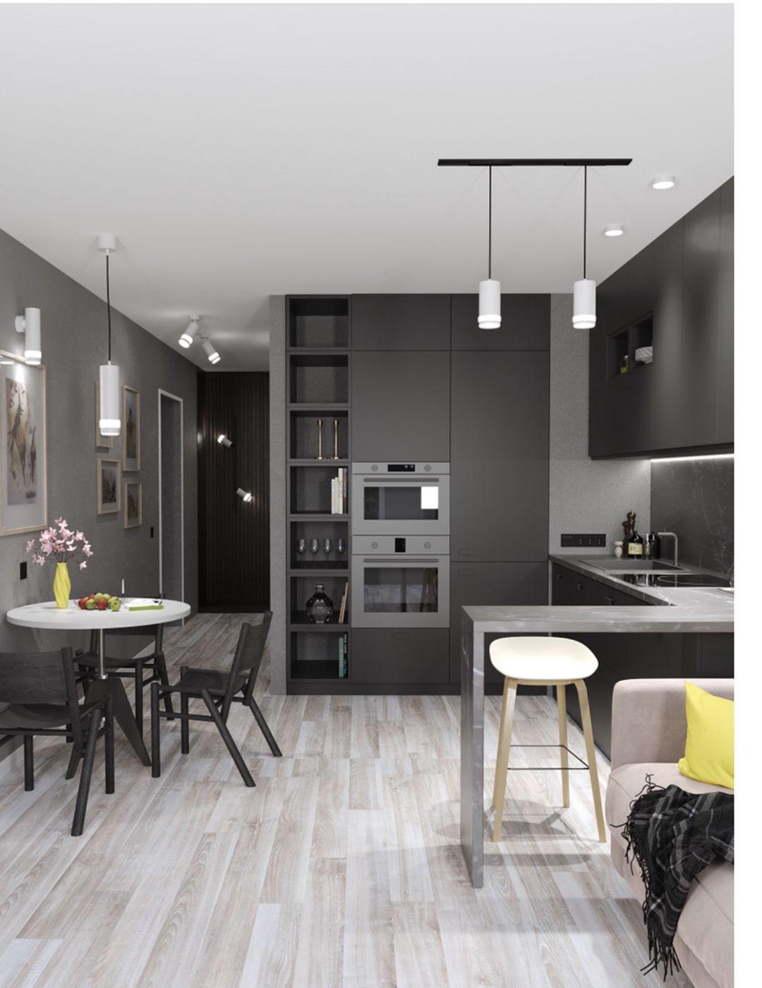 Asma çıraq IEK 4007, GU10 lampa üçün, ağ — Mallar, Bakı (3)