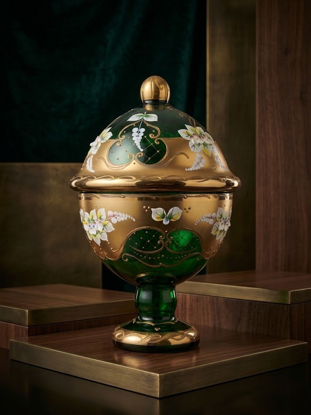 Bohemia Şokolad – şirniyyat qabı, 25 sm - Material: yüksək — Süfrə qabı, Gəncə (2)