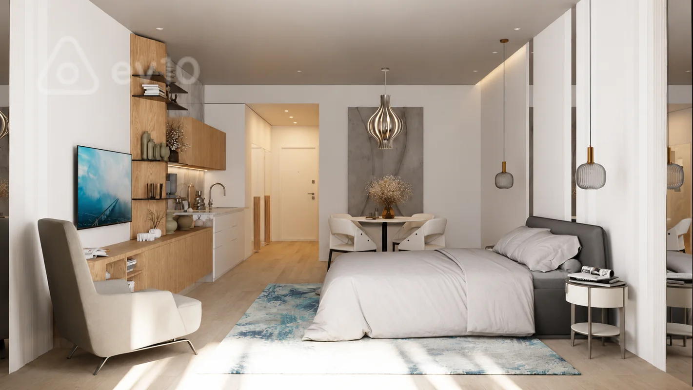 2 otaqlı mənzil, 56.2 m², Sea Breeze Sky Park — Mənzil, Bakı (5)
