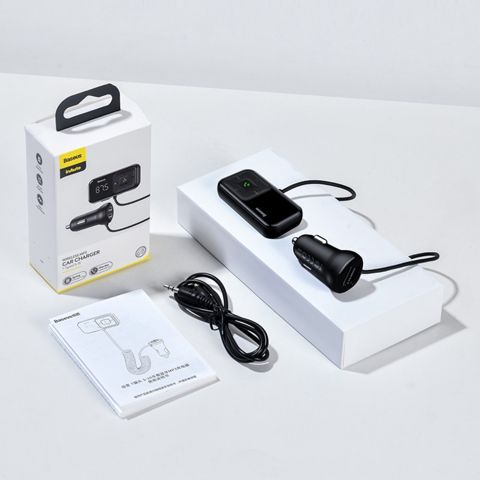 Baseus USB Avtomobil enerji ötürücüsü FM Transmitter Bluetooth Modulyator — Bakı