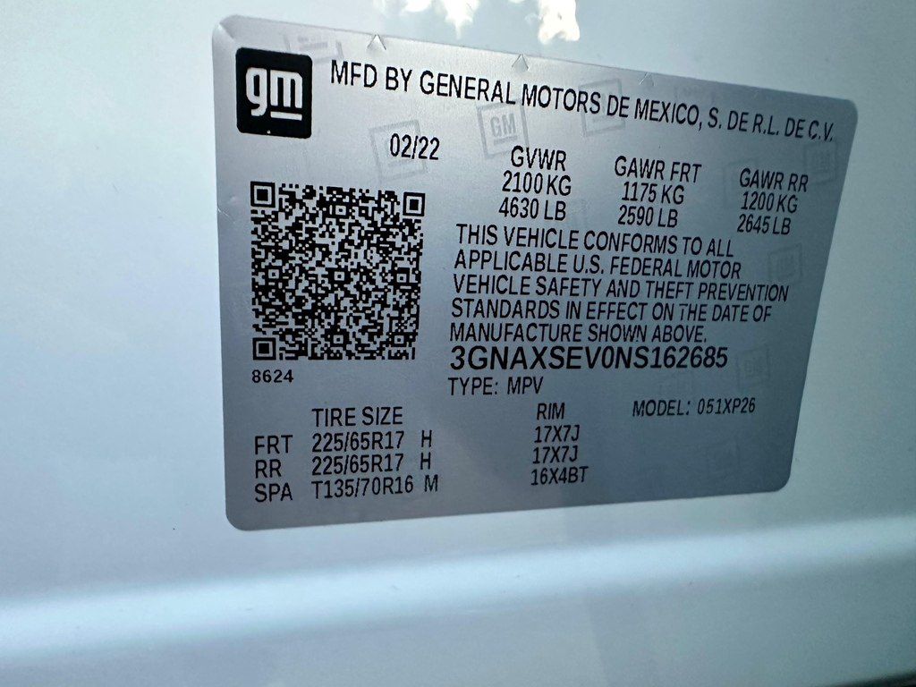 Chevrolet Equinox, 1.5 L, 2022 il, 114 000 km 77-ZB-307 — Avtomobillər, Bakı (9)
