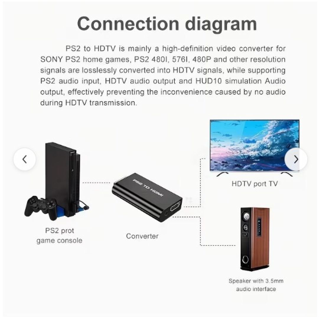 PS2-dən HDTV-yə çevirici adapter — Telefonlar və qadjetlər, Bakı (4)