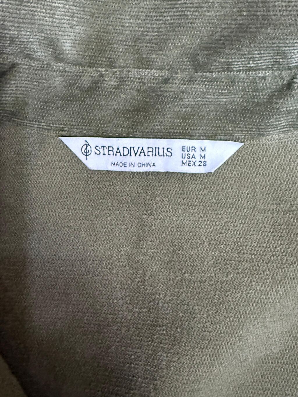 Xaki-yaşıl rəngdə qadın köynəyi – Stradivarius - Material: yumşaq — Köynək, Bakı (5)