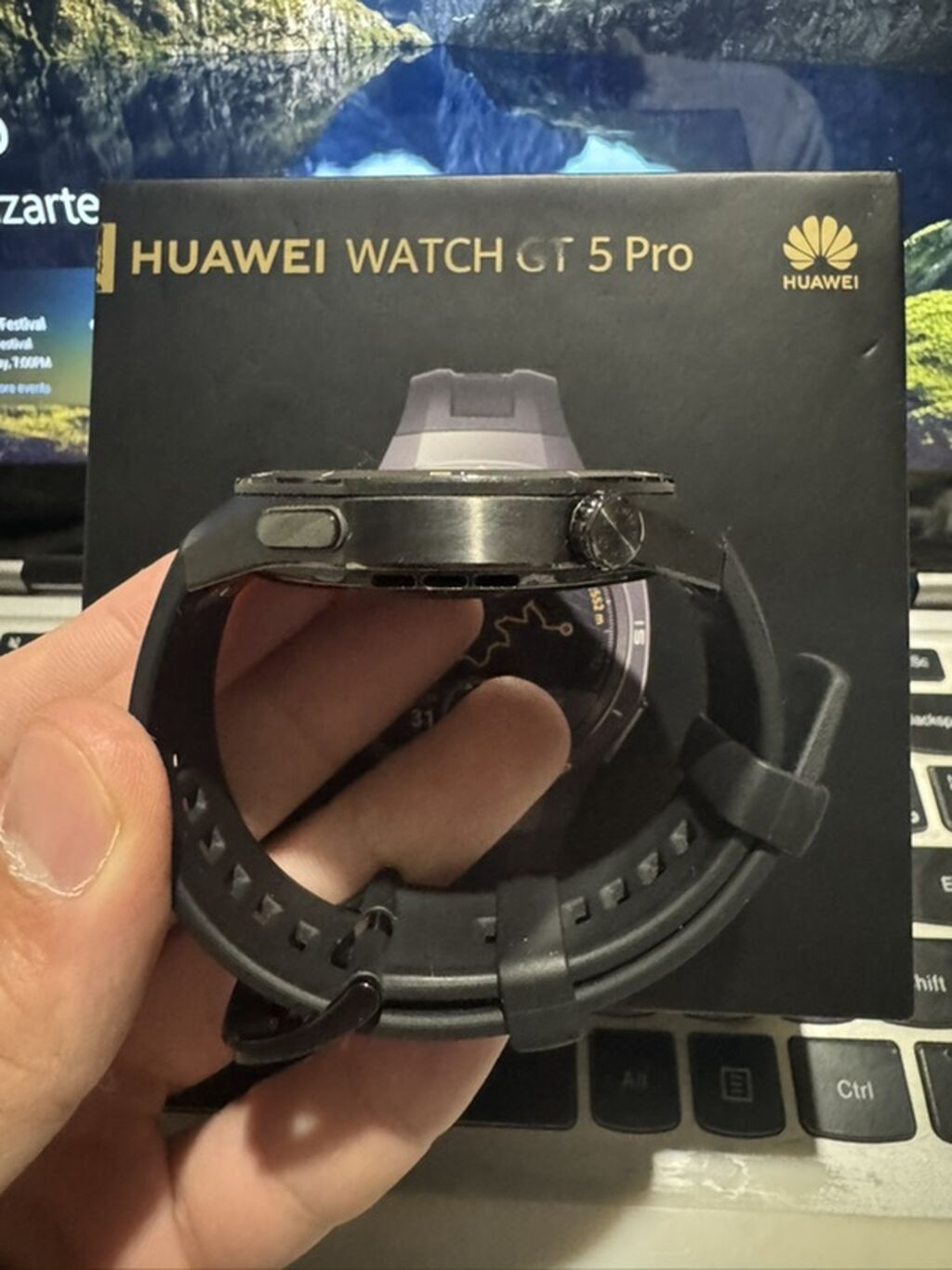 Huawei Watch GT 5 Pro ağıllı saat Tam ideal veziyyetde, 1 eded kemer — Ağıllı saatlar, Bakı (5)