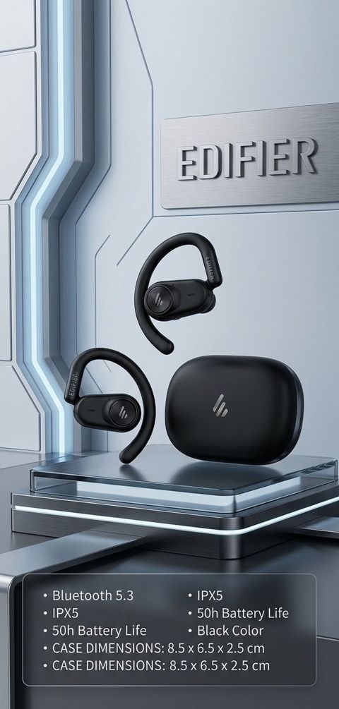 İşlənmiş Simsiz (Bluetooth) Qulaqcıqlar, Edifier, rəng - Qara — 55 ₼ · Bakı · Qulaqcıqlar İşlənmiş Simsiz (Bluetooth) Qulaqcıqlar, Edifier, rəng - Qara — Bakı