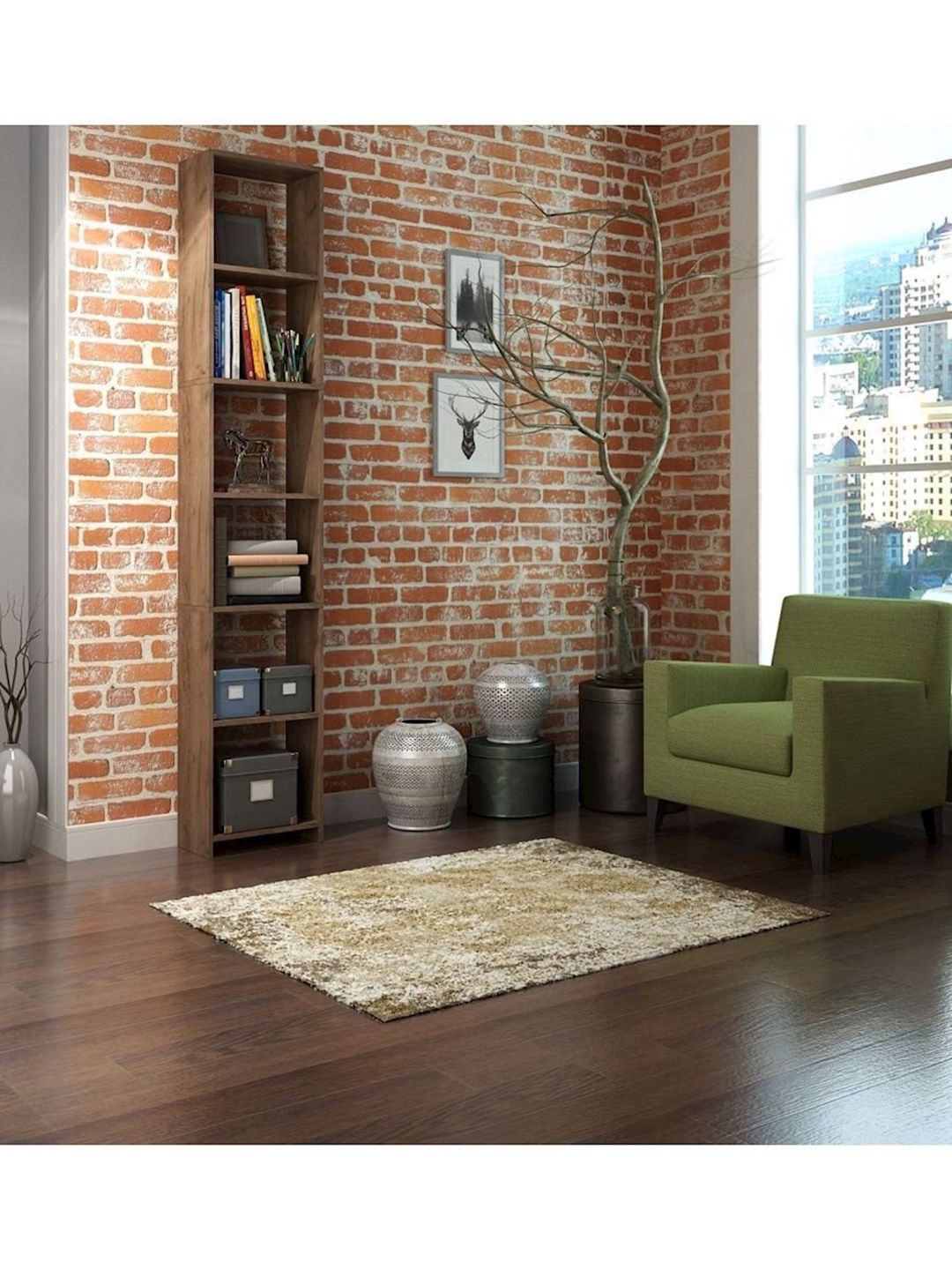 Stellaj 3563_StellajMasterVotan, 215x40x22 sm, Ldsp, qəhvəyi — Mallar, Bakı (3)