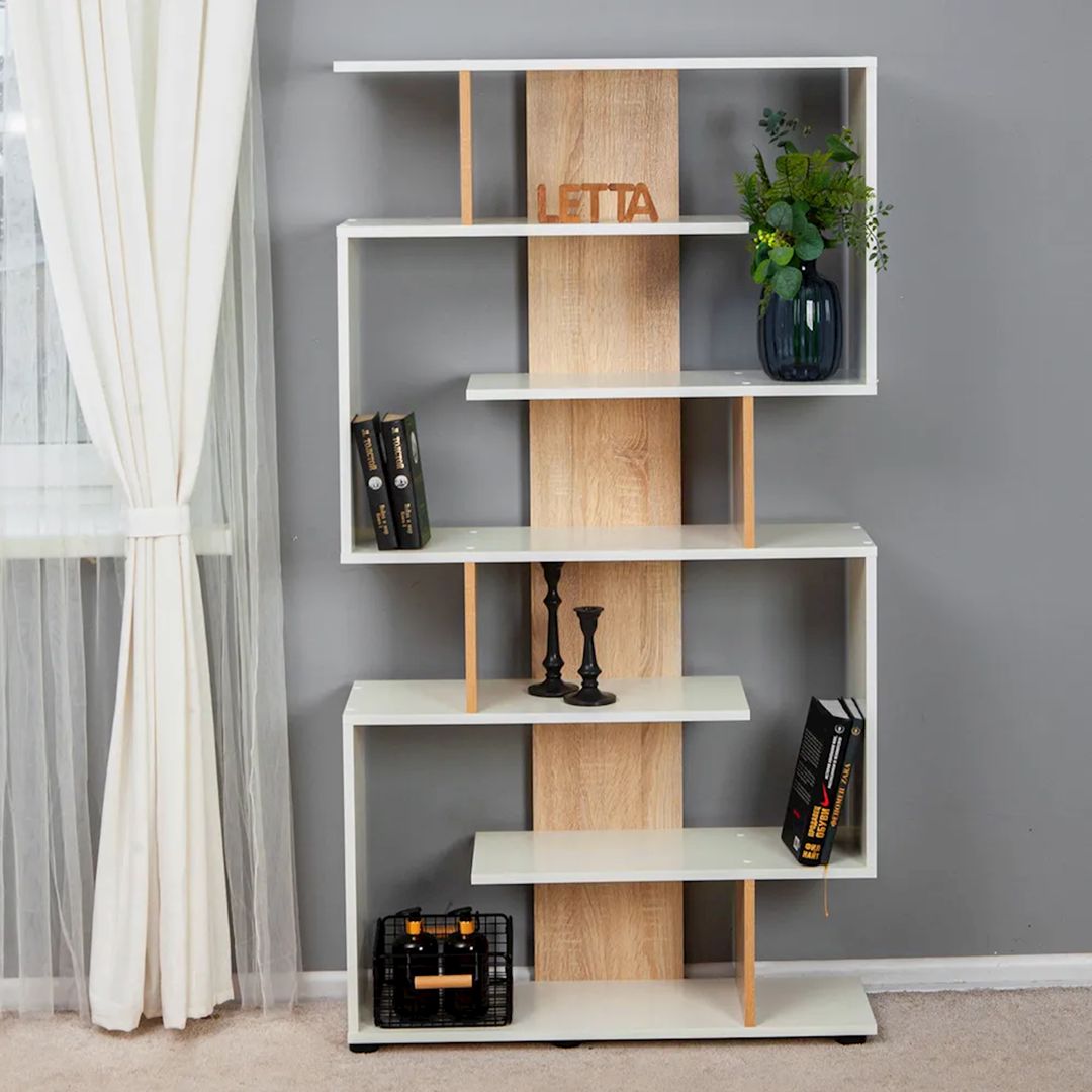 Stellaj Letta, ağ/bej, Ldsp, 84x25x155 sm — Mallar, Bakı (3)