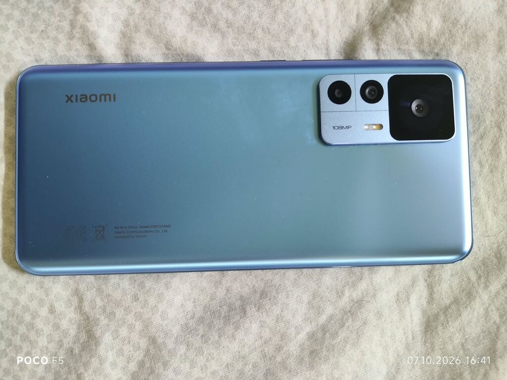 Xiaomi 12T, 128 GB, rəng - Göy, Barmaq izi — Xiaomi, Bakı (3)