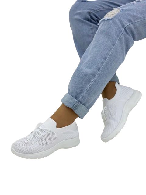 Qadınlar üçün sliponlar w-523-2, ağ, parça, ölçü 36 — Bakı