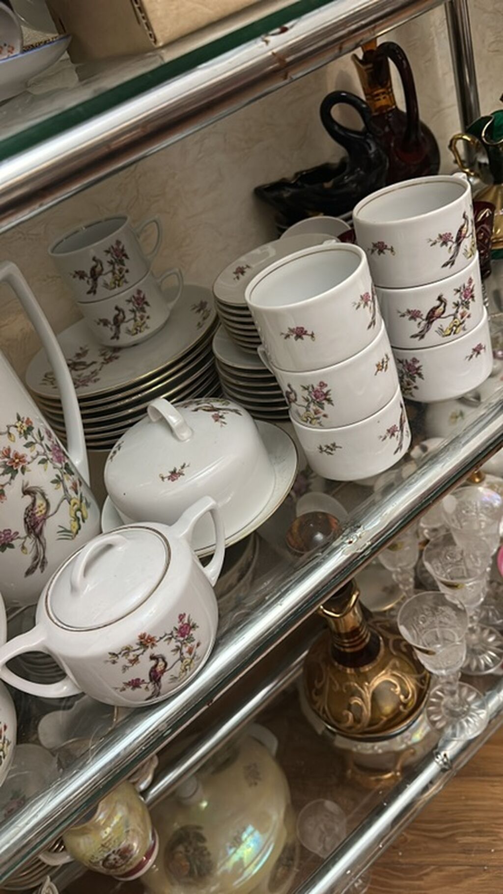 Çay dəsti, rəng - Ağ, Farfor, 6 nəfərlik — Süfrə qabı, Xırdalan (3)
