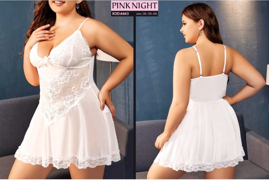 Qadınlar üçün kombinasiya 75524440, ağı, gipür, ölçü 4XL — Mallar, Bakı