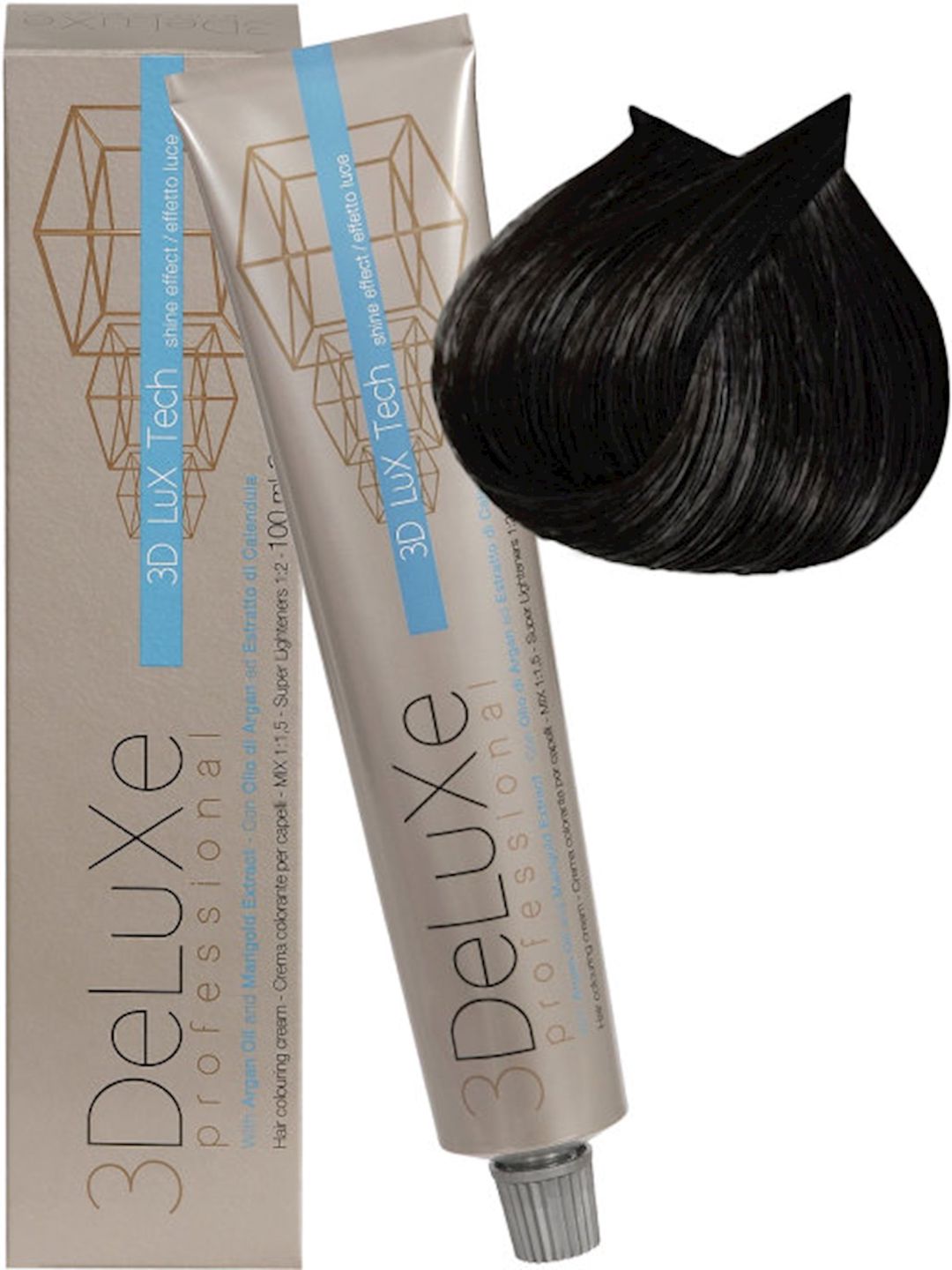 Saçlar üçün boya 3Deluxe Professional 4.1 Şabalıdı kül, 100 ml — Mallar, Bakı