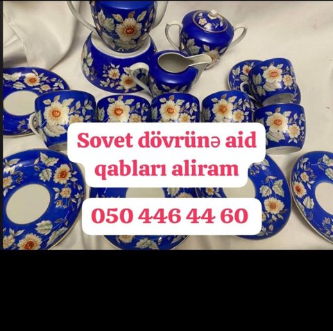 Xidmət: Sovet dövrünə aid qabların alınması 050 446 44 60 watsapa — 200 ₼ · Bakı · Qablar və mətbəx əşyaları Xidmət: Sovet dövrünə aid qabların alınması 050 446 44 60 watsapa — Bakı