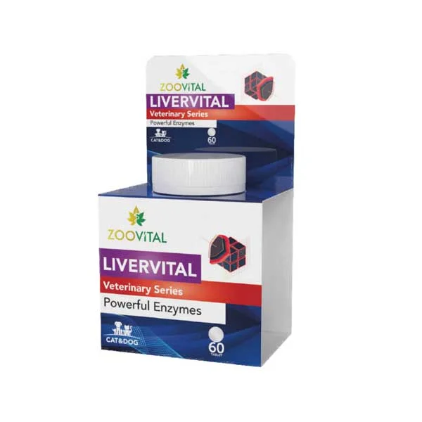 Zoovıtal Livervital, itlər və pişiklər üçün qaraciyər sağlamlığı üçün multivitamin əlavəsi, 60 tablet — Pişiklər, Bakı
