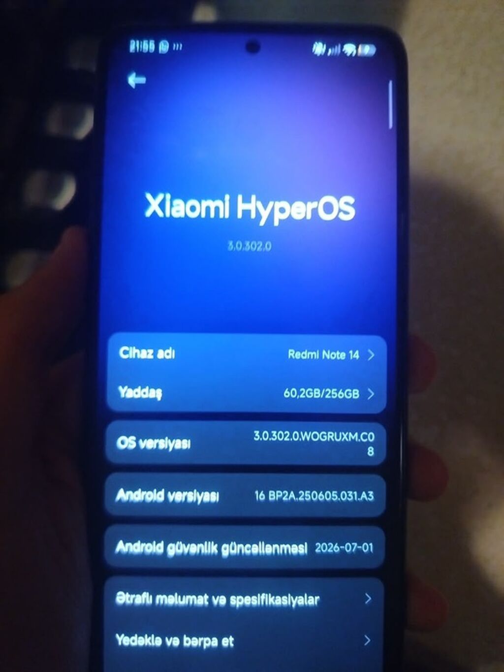Redmi Note 14, 256 GB, rəng - Qara — Xiaomi, Gəncə (4)