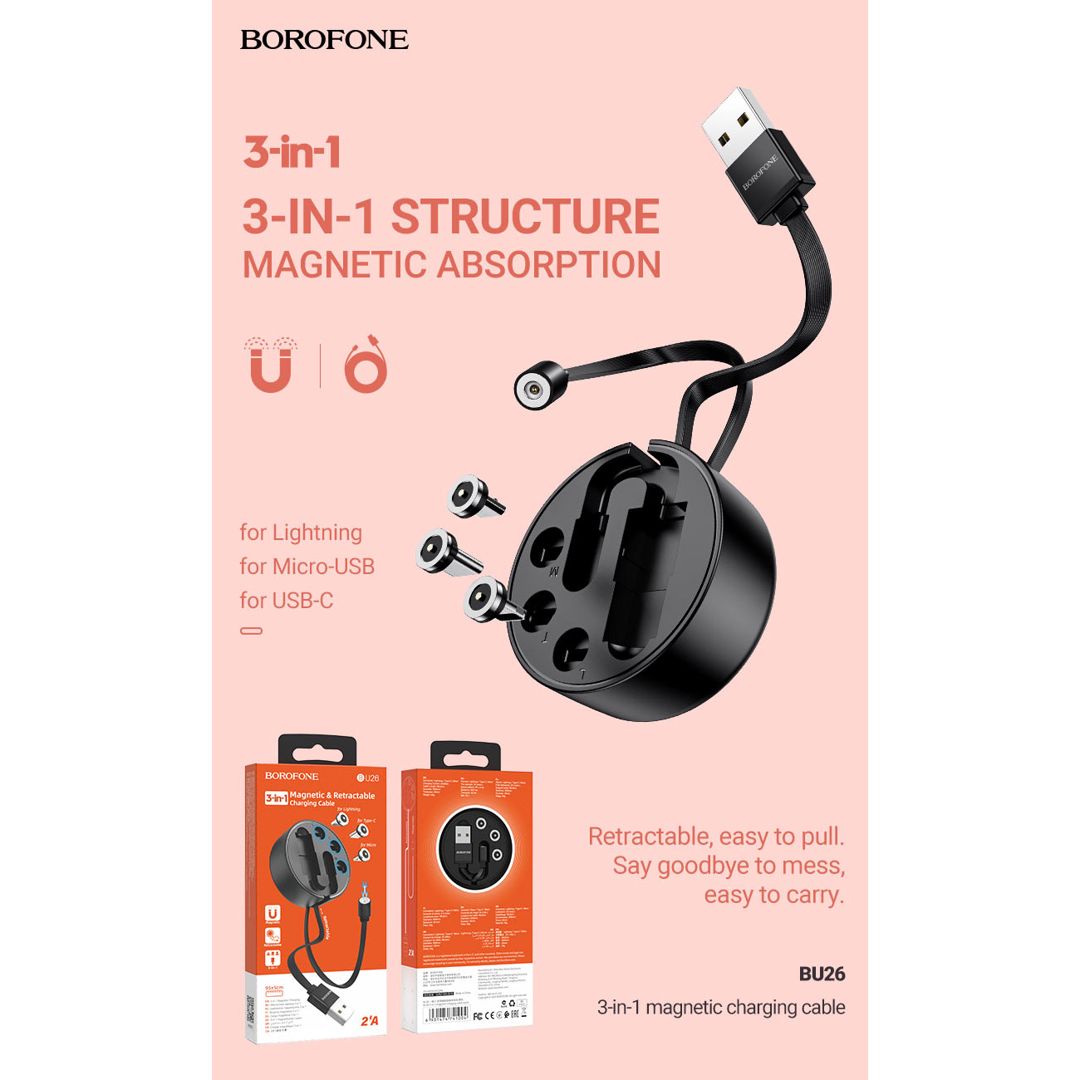 Borofone Usb 3in1 kabel — Telefonlar və qadjetlər, Bakı (2)