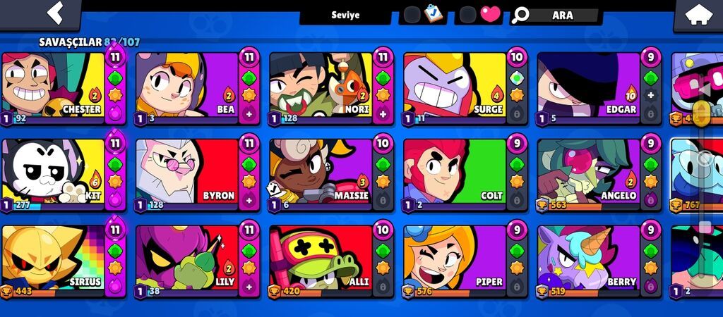 Brawl Stars hesabı – yüksək trofeyli və inkişaf etmiş - Kupa yolu — Digər, Bakı (3)