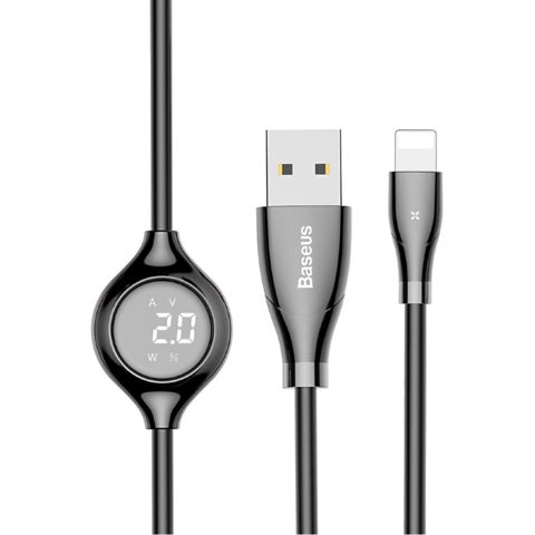 USB Kabel 2.0A Lightning Baseus Big Eye Digital Display CALEYE-01 — Bakı