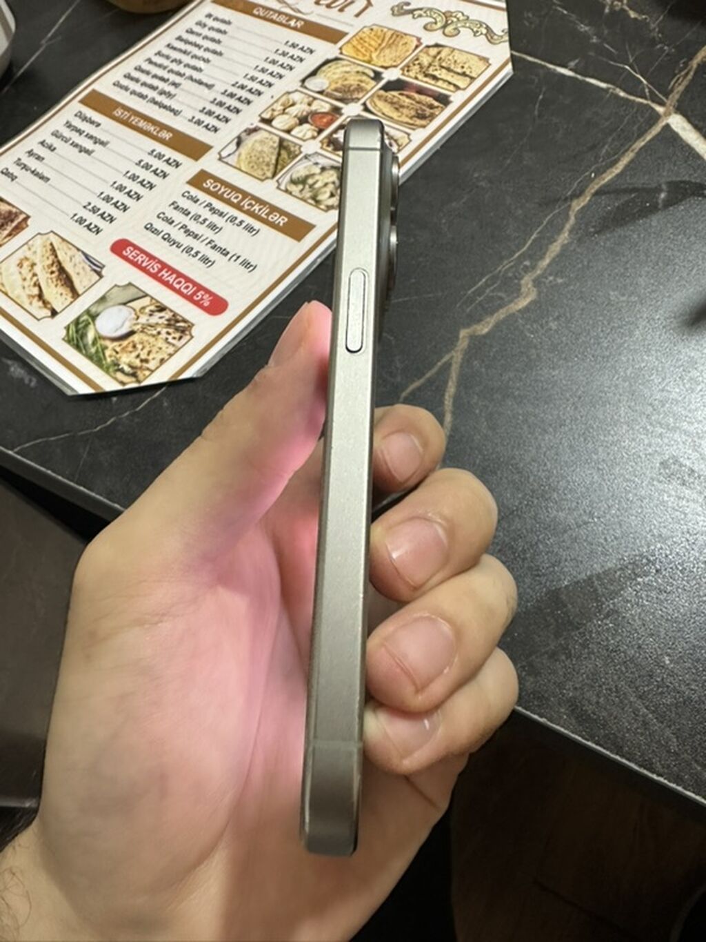 IPhone 15 Pro, 256 GB, Gümüşü, Face ID — Apple iPhone, Bakı (4)