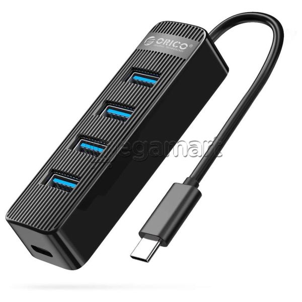 USB hub (paylayıcı) Orico TWU3-4A-BK-EP (ORICO-TWU3-4A-BK-EP) — Kabelləri, adapterlər və keçidçilər, Bakı