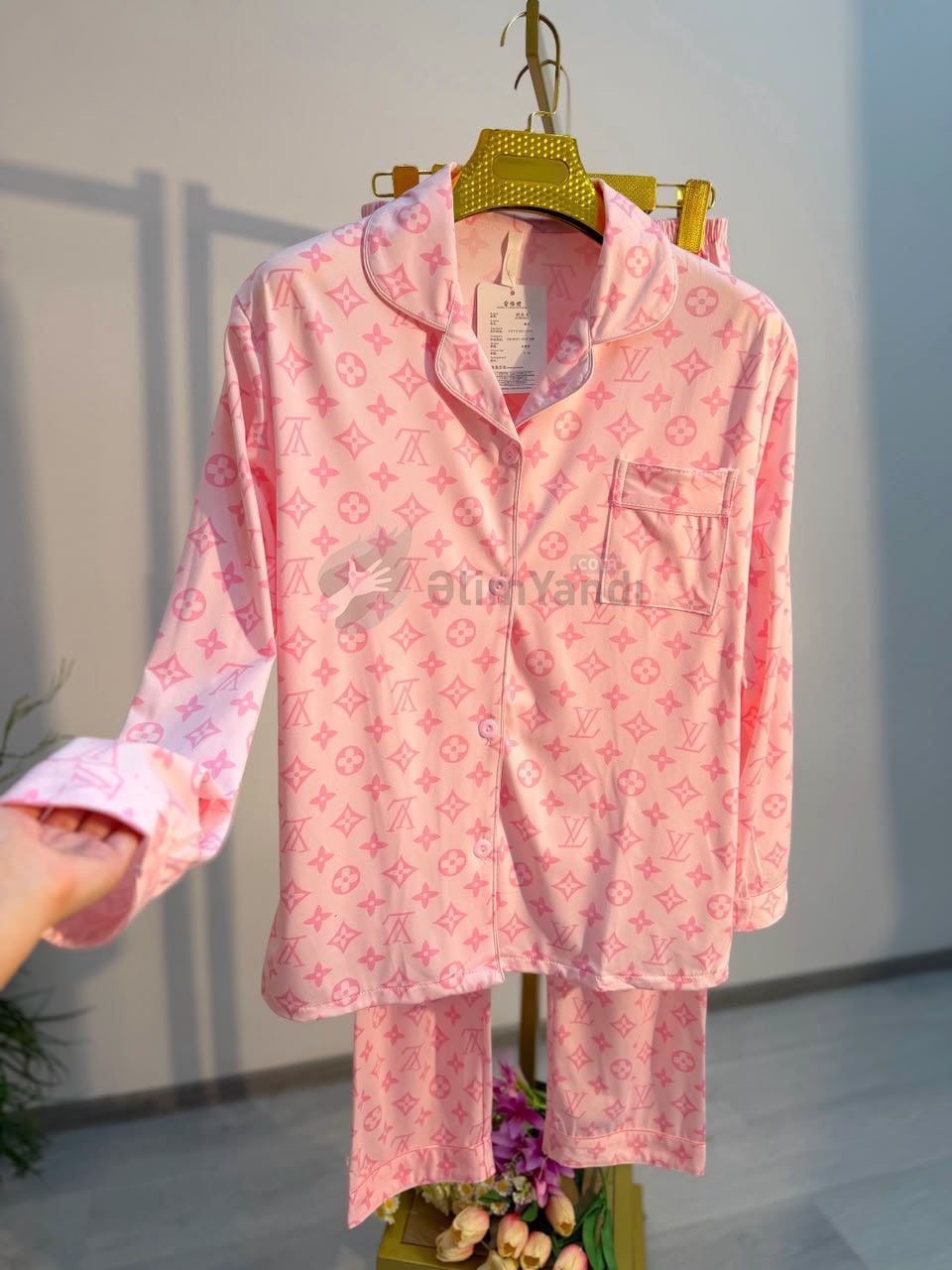 Çox gözəl yumuşaq material düyməli 2li Pijama — Qadın paltarı, Bakı (2)