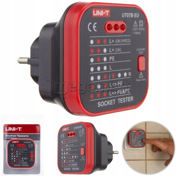 Test cihazı Unı-t UT07B-EU Socket Tester — Sənaye, Bakı