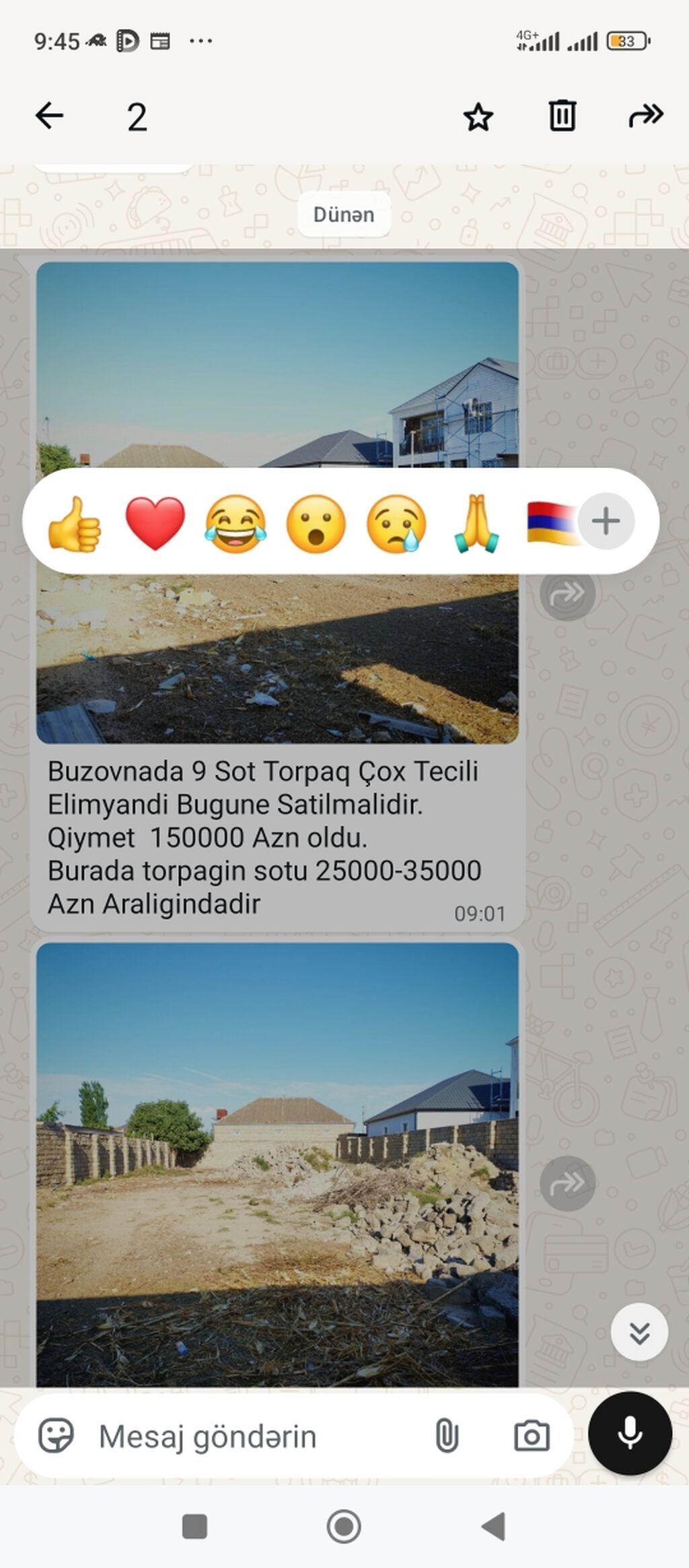 9 sot, Tikinti, Mülkiyyətçi — Torpaq, Bakı (2)