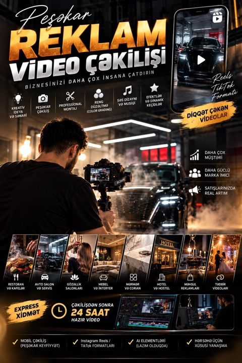 Professional video və foto çəkiliş — Bakı