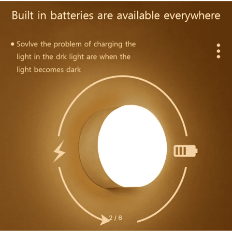 LED sensorlu gecə işığı, 3 rejim, müxtəlif rənglər — Bakı