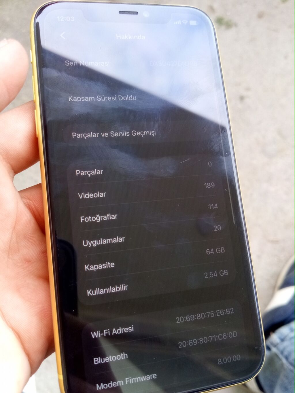 IPhone 11, Sarı, Face ID — Apple iPhone, Bakı (9)