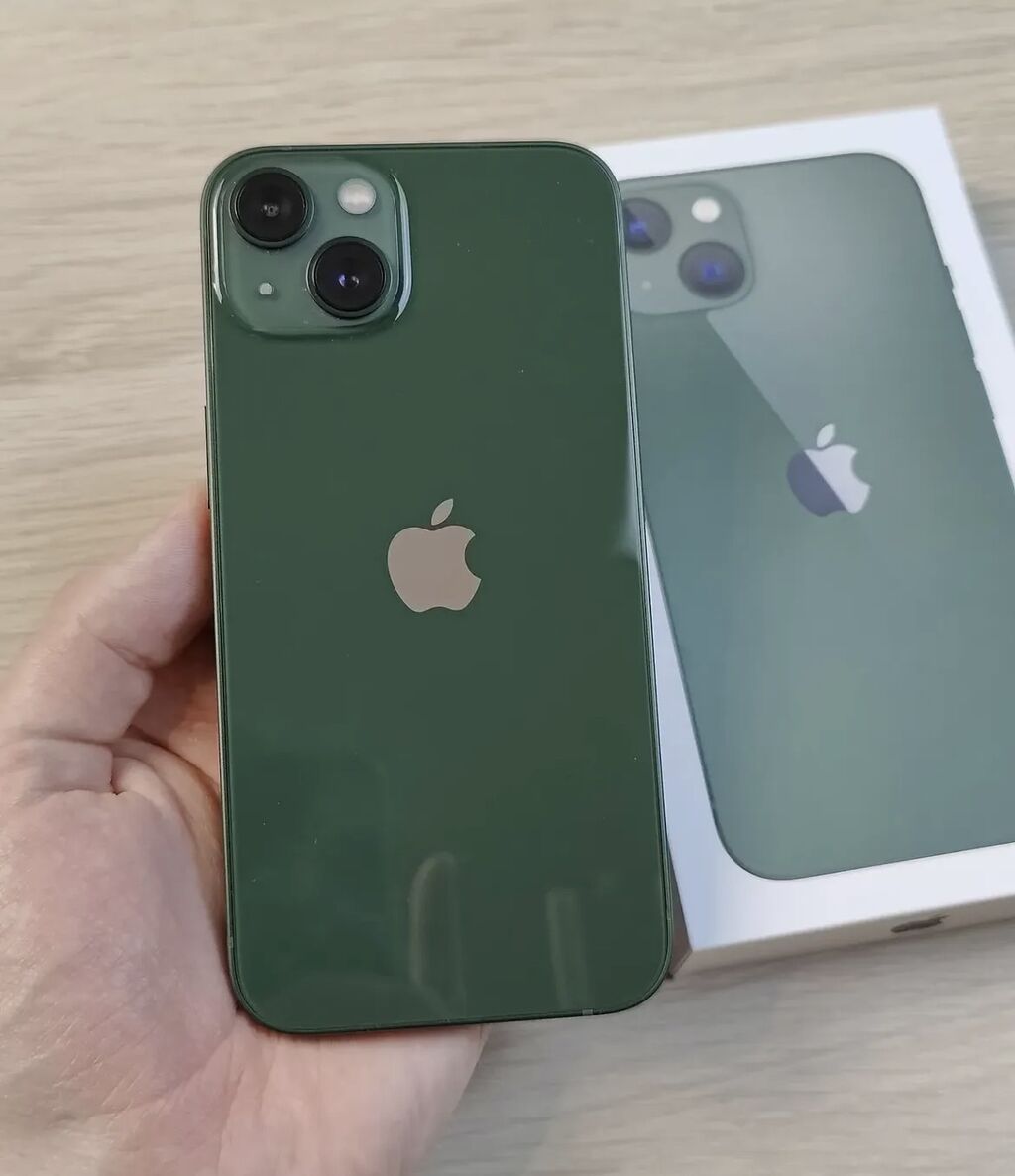 IPhone 13, 128 GB, Alpine Green, Zəmanət, Simsiz şarj, Face ID — Apple iPhone, Bakı