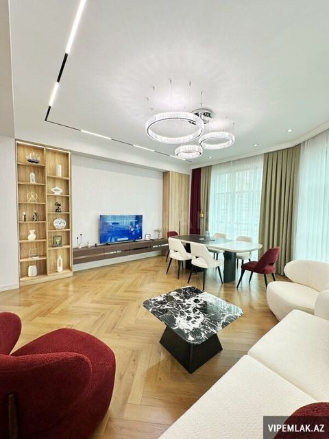Nəsimi rayonunda 3 otaqlı Yeni tikili Satılır, 127 m² — Bakı