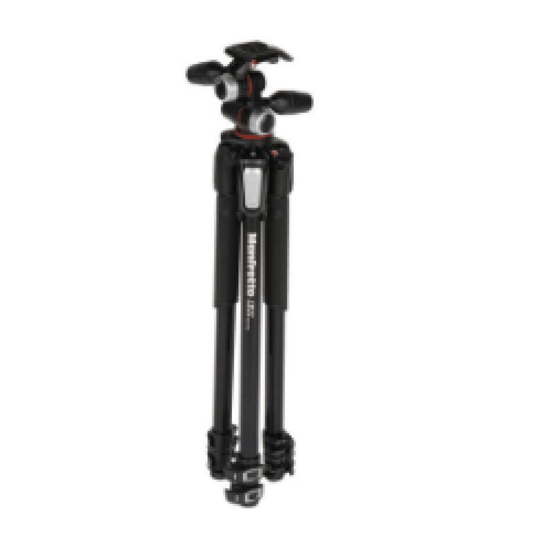 Ştativ Manfrotto 055 ALU 3-S KIT 3W Head Qara — Stendlər və tripodlar, Bakı (2)