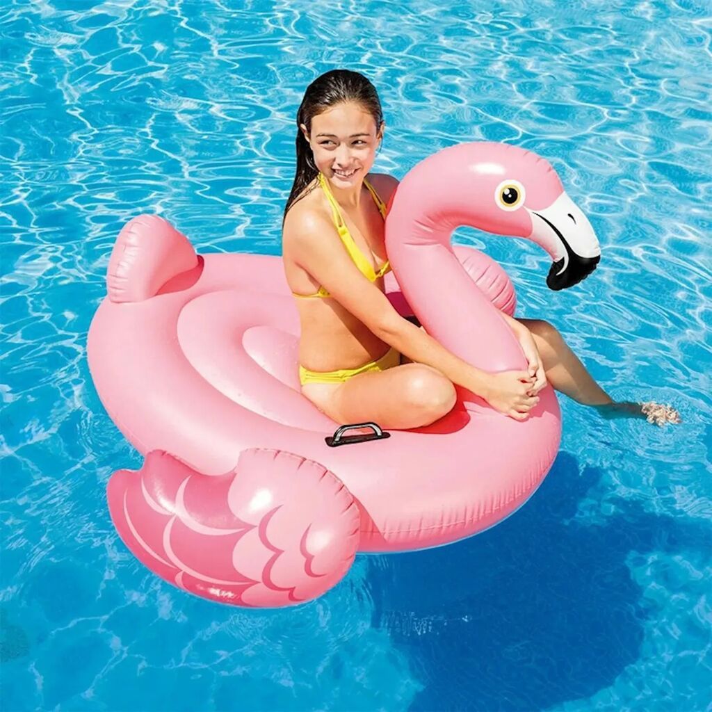 Peşəkar Intex 57558 Flaming (142x137x97 sm) Şişmə Minik Oyuncağı — Digər, Bakı