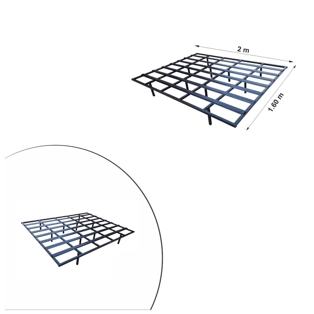 Çarpayı karkası 20000034, 200x160x25 sm, qara — Mallar, Bakı (2)