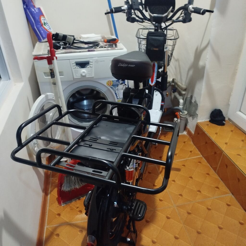 Elektrik skuter/velosiped hibridi - Güclü elektrik mühərriki, qaz — Elektrik velosipedləri, Bakı (3)