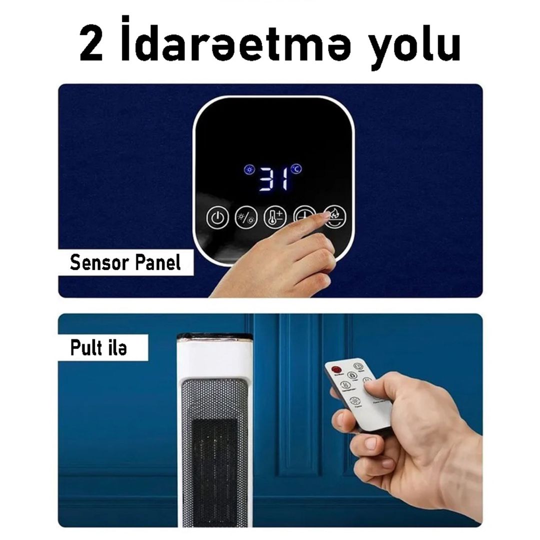 Sütun tipli Kalorifer "3D White" — Ev texnikası, Bakı (2)