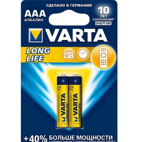 Batareya Varta Longlife Extra 4103 AAA, 2 əd — 3 ₼ · Bakı · Batareyalar və şarj cihazları Batareya Varta Longlife Extra 4103 AAA, 2 əd — Bakı