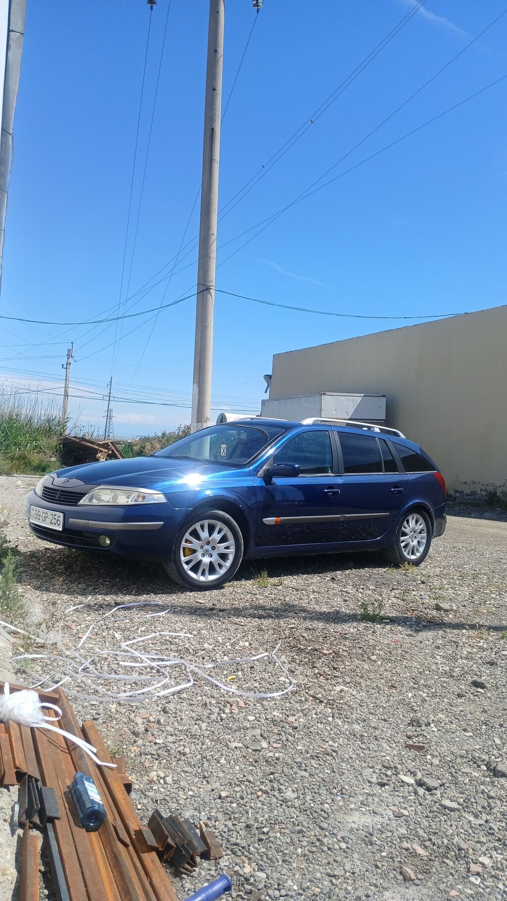 Renault Laguna II Grandtour (universal) – mavi rəngdə, 5 qapılı ailə 99-GP-256 — Avtomobillər, Goranboy (3)