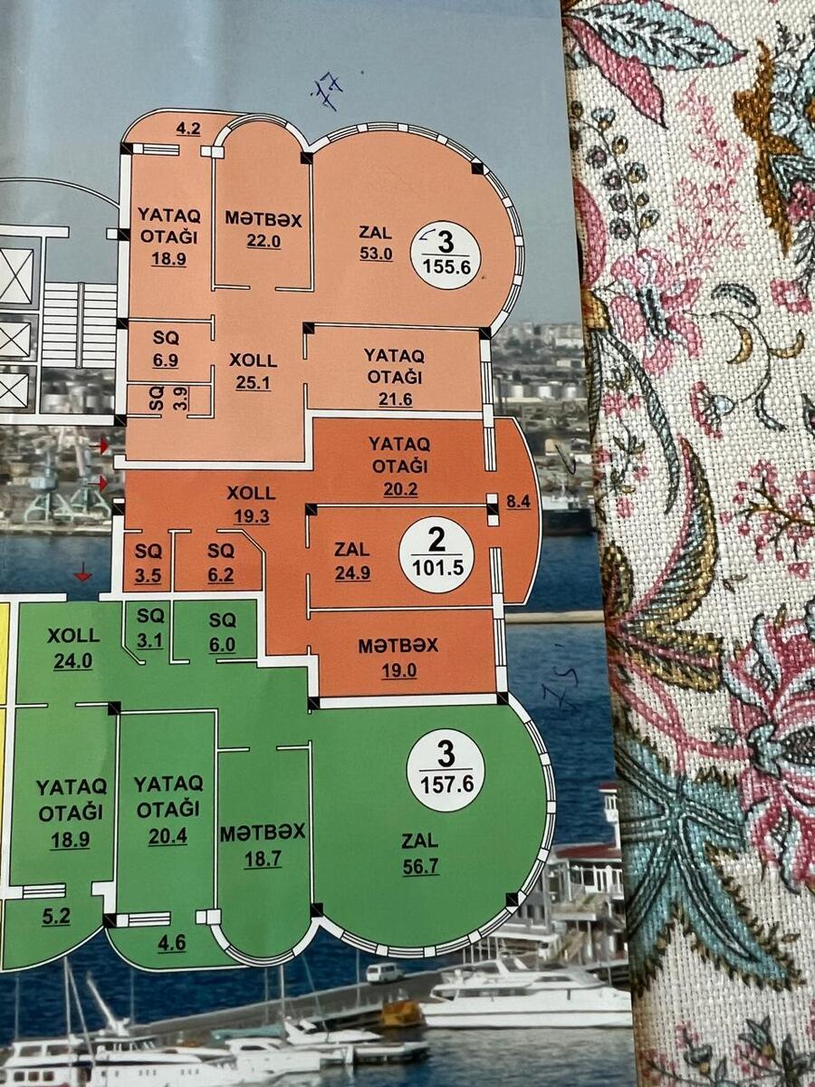 Satılır 4 otaqlı yeni tikili 157 m² — Mənzil, Bakı (3)