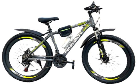 Velosiped Anmier 24", boz/yaşıl, 8-12 yaş — Bakı