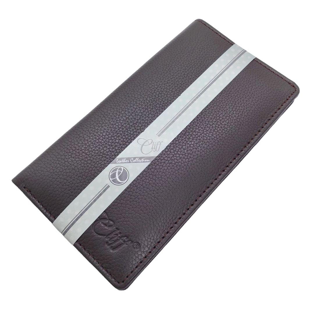 Dəri pulqabı kişi üçün Cliff 152A Plain Brown — Mallar, Bakı