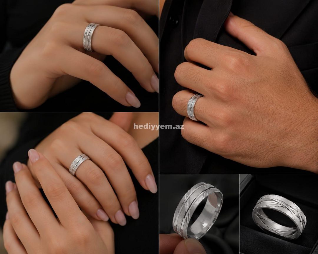 Cutluklere Gümüş Üzük Modeli – No.358258 — Üzüklər, Bakı (3)