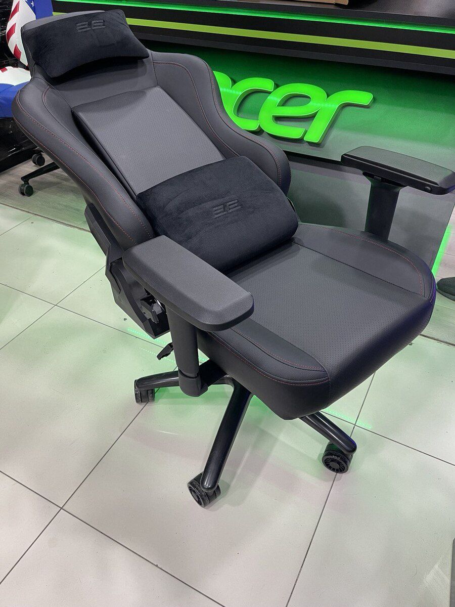 2E Gaming Chair Basan Black/Red Gen II — Mebel, Bakı (2)