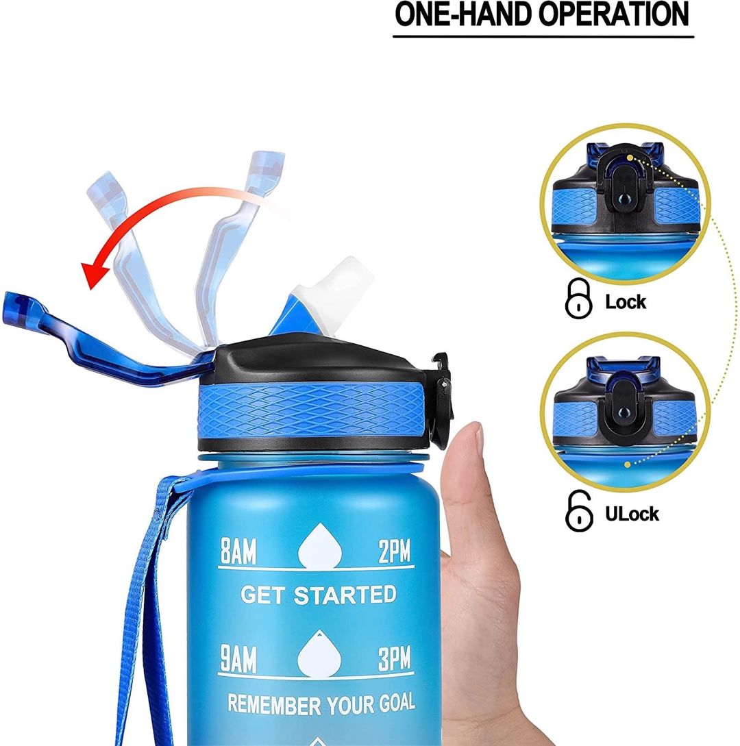 İdman butulkası, 1000 ml, mavi/çəhrayı — Mallar, Bakı (3)