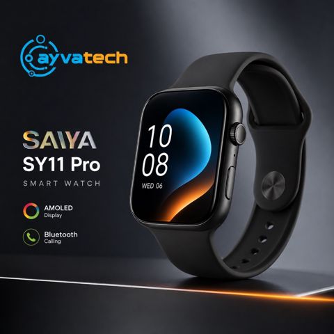 SY11 Pro Smart Saat – AMOLED Ekran Bluetooth Zən — Bakı